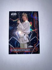 Luke Skywalker 2024 Topps Star Wars Chrome Rebel Alliance Red Refractor 7/10
