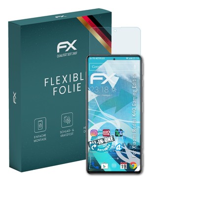 atFoliX 3x Folie für Xiaomi Redmi K40 Gaming Edition Schutzfolie klar&flexibel