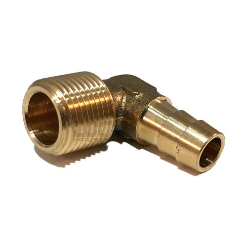 3/8 HOSE BARB ELBOW X 3/8 MALE NPT Brass Pipe Fitting Thread Gas Fuel Water Air