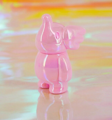 Unbox Industries, Elfie 100% Standing Pink Bling, Soft Vinyl Designer Toy  