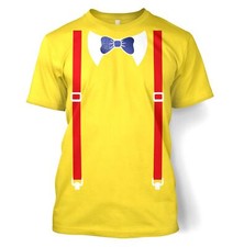 Mens Tweedle Dee and Tweedle Dum Costume Childrens fancy dress outfit t-shirt