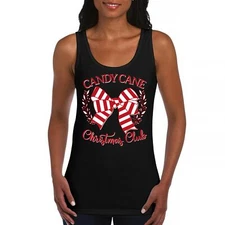 Candy Cane Christmas Club Women's Tank Top Funny Xmas Festive Holiday Spirit