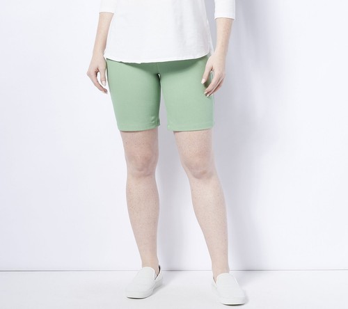 Pantaloncini Donna Con Controllo Prime Elasticizzati Pistacchio XL Nuovi