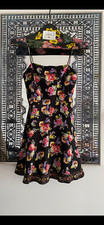 New Women's Alice + Olivia Ginny Godet Gorgeous Floral Mini Dress Multicolor  12