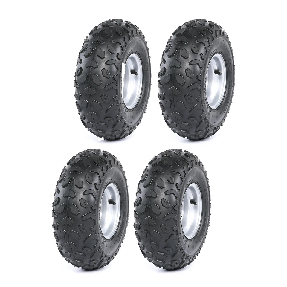 4pack 6'' 145/70-6 Wheel RimTire For ATV Go kart Quad Mini Bike Suzuki LT50 Sunl - Image 4 of 4