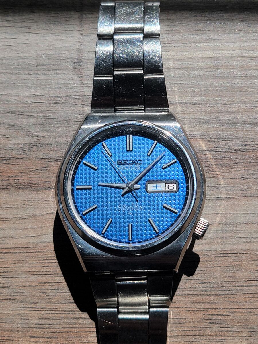 Vintage 1978 SEIKO ACTUS SilverWave 6306-8010 RARE JDM Blue Vintage 1978 SEIKO ACTUS SilverWave 6306-8010 RARE JDM Blue