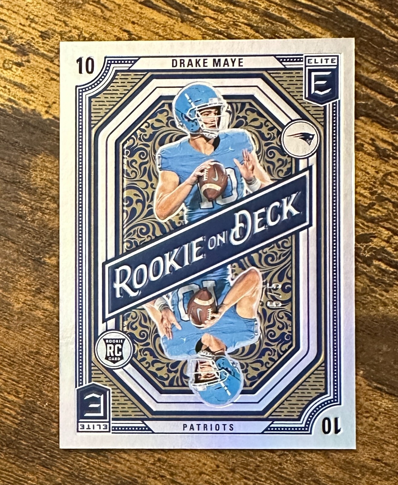 2024 Elite Rookie on Deck Gold #3 Drake Maye 5/5 RC #X12288