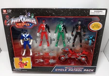 Power Rangers SPD RESCUE Red Trans Armor Cycle Patrol Pack 4 Figures 2005 Bandai