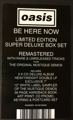 Oasis ‎– Be Here Now (2016) Big Brother Deluxe box set mint shape