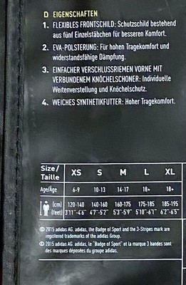 adidas Evertomic Lite Schienbeinschoner AP7029 Größe M - Fußball 