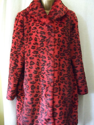 biba red leopard print dress