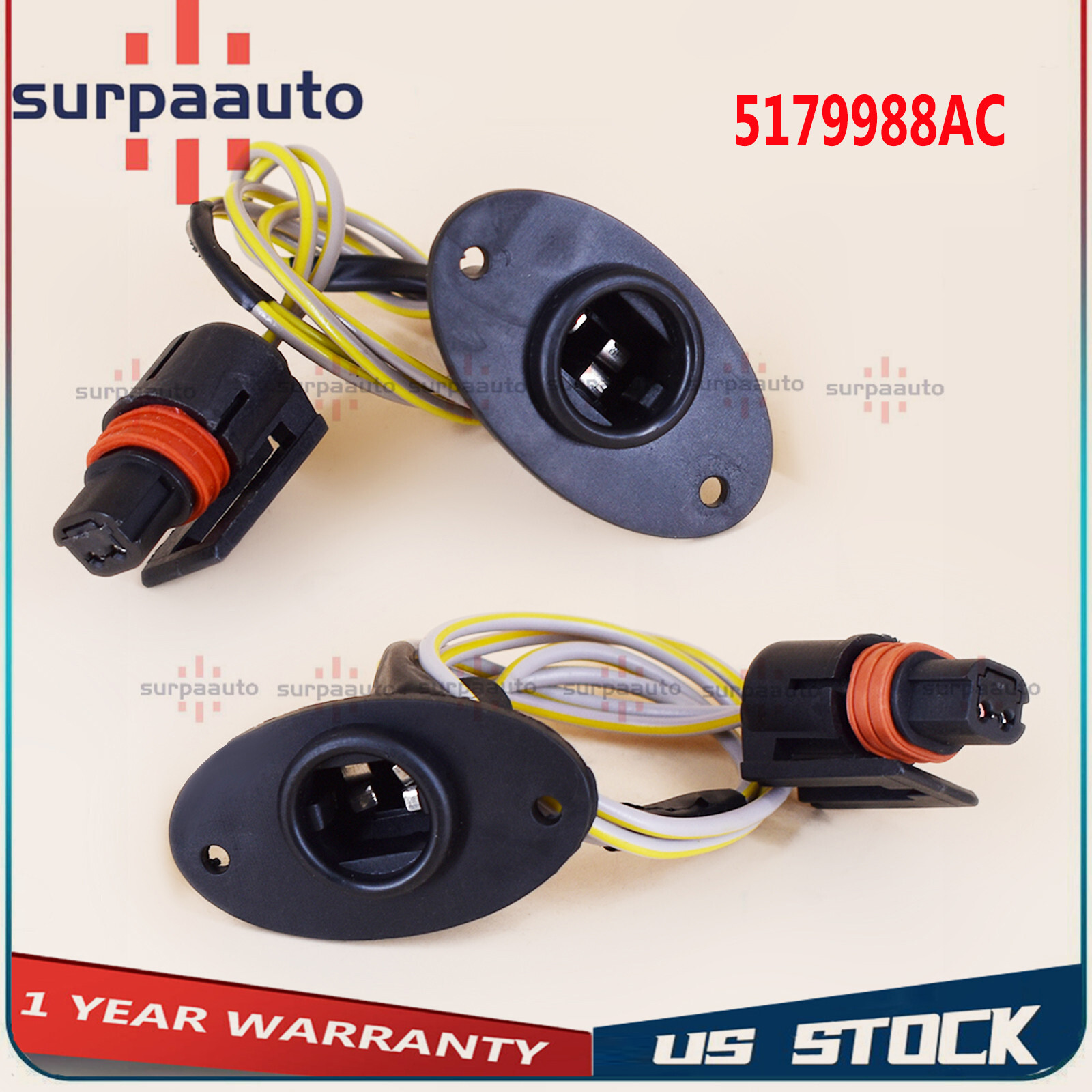 2 License Plate Light Wire Harnesses Rear For Dodge Ram 19942001 1500 2500 3500 eBay