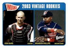 2003 Upper Deck Vintage #225 Josh Bard/Brandon Phillips VR Cleveland Indians