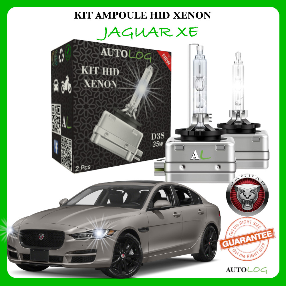 Ampoule xénon Jaguar XE pour conduite de nuit sécurisée, phares blanc pur 6000K anti-pluie