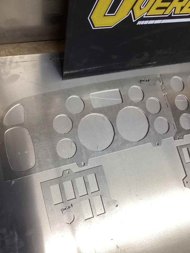 Aluminum Upper Dash Panel Gauge Set S64-6024-300 for Paccar Peterbilt 386 389  - Image 3 of 3