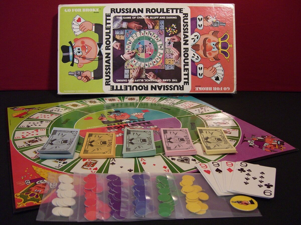 Russian Roulette Board Game 