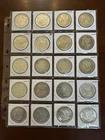 20 Silver Morgan Dollars 1879 - 1921 In Coin Flips In A Plastic Coin Page