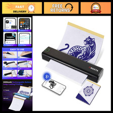 Wireless Tattoo Stencil Printer, Thermal Transfer Machine with 10 Papers, Compat