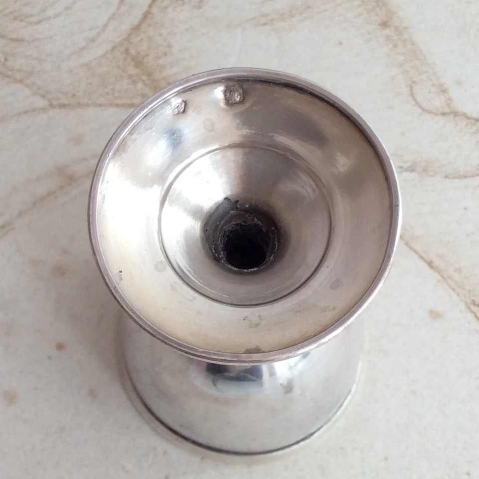 Ancien Coquetier en Argent Poinçon Minerve style Rocaille - Photo 4/4