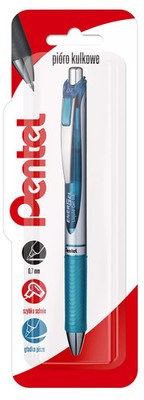5902894025426 Pióro kulkowe 0,7 mm EnerGel BL77 błękitny 1 szt. Pentel
