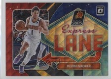 2020-21 Panini Donruss Optic Express Lane Red Wave Prizm Devin Booker #12 0ui7