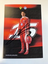 CHARLES LECLERC 2026 SCUDERIA FERRARI F1 SF-26 ORIGINAL PORTRAIT SIGNED CARD