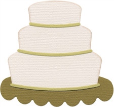 New - Lifestyles Crafts Quickutz Cutting Die 4x4 - wedding cake - REV-0201-S