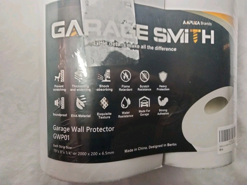 GARAGE SMITH - Garage Wall Protector GWP01 2-Pack - 79" x 8" x 1/4" - NEW