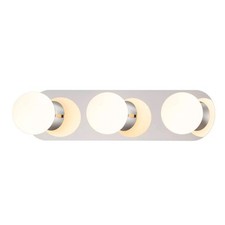 Modern Chrome LED Bathroom Over Mirror Wall Light IP44 Low Energy Lighting