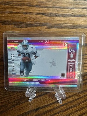 2006 Donruss Elite Tony Dorsett/Julius Jones Passing Torch Red /1000 DALLAS   