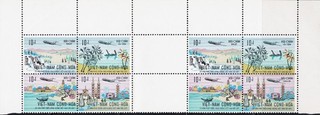 VIETNAM Sc 417 420 MNH BLOQUE de OCHO ¡MIRA!