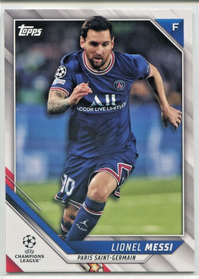LIONEL MESSI 2021-22 TOPPS UEFA CHAMPIONS LEAGUE #10 PSG