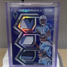 2025 Panini Phoenix Regeneration Ward Young Tannehill RGN-TEN Blue /199 Titans …