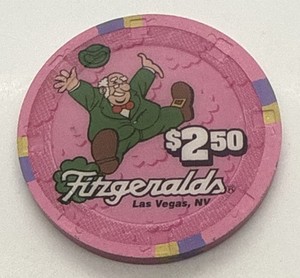 Fitzgeralds Hotel & Casino $2.50 Chip - Las Vegas Nevada NV Paulson H&C 1999