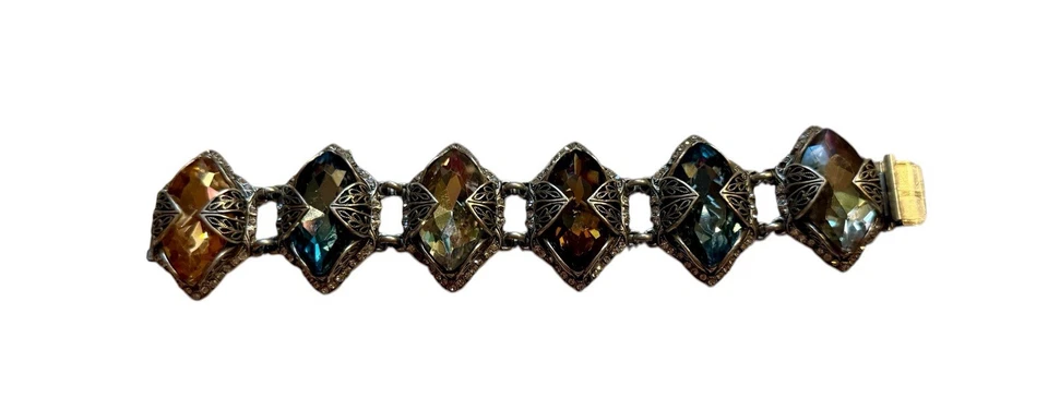 Pulsera Dulce Romance Marqués Joya Navette Cristal BR514 LOTR Fantasía Elfa Foto 3 de 4