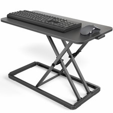 VIVO Black 24" Single Top Ergonomic Scissors Lift Keyboard and Mouse Riser