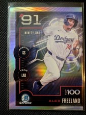 2025 Bowman - Bowman Scouts Top 100 Chrome Alex Freeland #BTP-91 (RC)