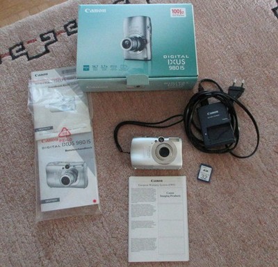 Canon IXUS 980 iS Digital- Silber 14,7 Mega Pixel gebraucht