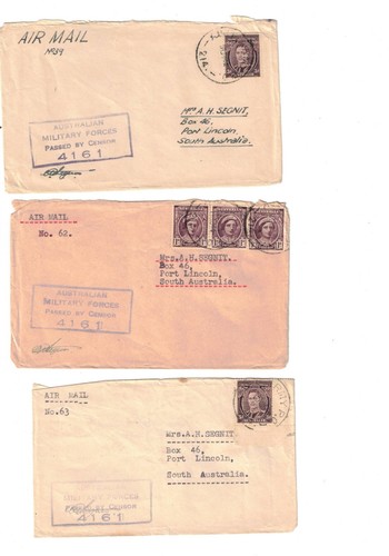 Cubiertas Australia Años 40 3d AMF CENSOR (3 Cubiertas)