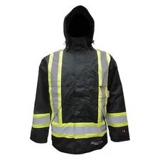 Viking 3907Frj-M Flame Resistant Rain Jacket, M, 13.5 Oz Polyester