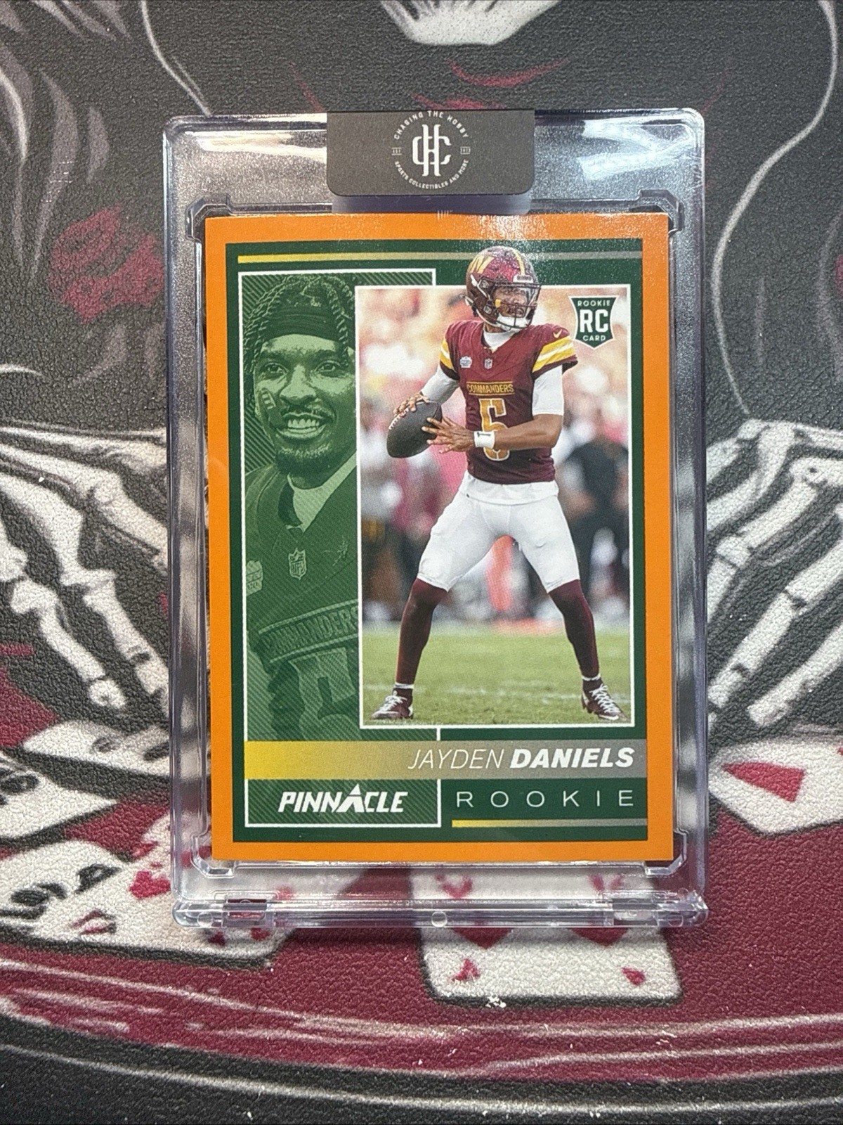 🔥 2024 Panini Encore Jayden Daniels #248 ORANGE PINNACLE ROOKIE Card #44/99