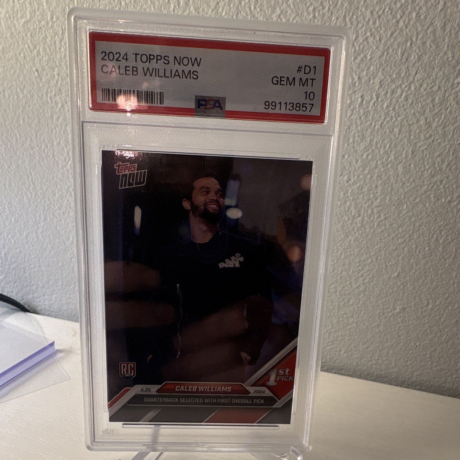 Topps Now 2024 Caleb Williams Rookie Chicago Bears #D-1 /24667 PSA 10
