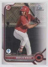 2022 Bowman 1st Edition Braylin Minier #BPPF-93 0l0m