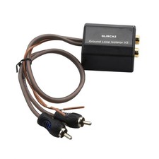 2-Channel RCA Ground Loop Isolator for Audio Signals Eliminate Noise Replacement