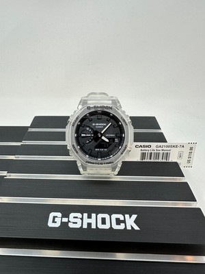 Casio G-Shock Digital Analog Watch GA-2100SKE-7A - Clear/Black, E1