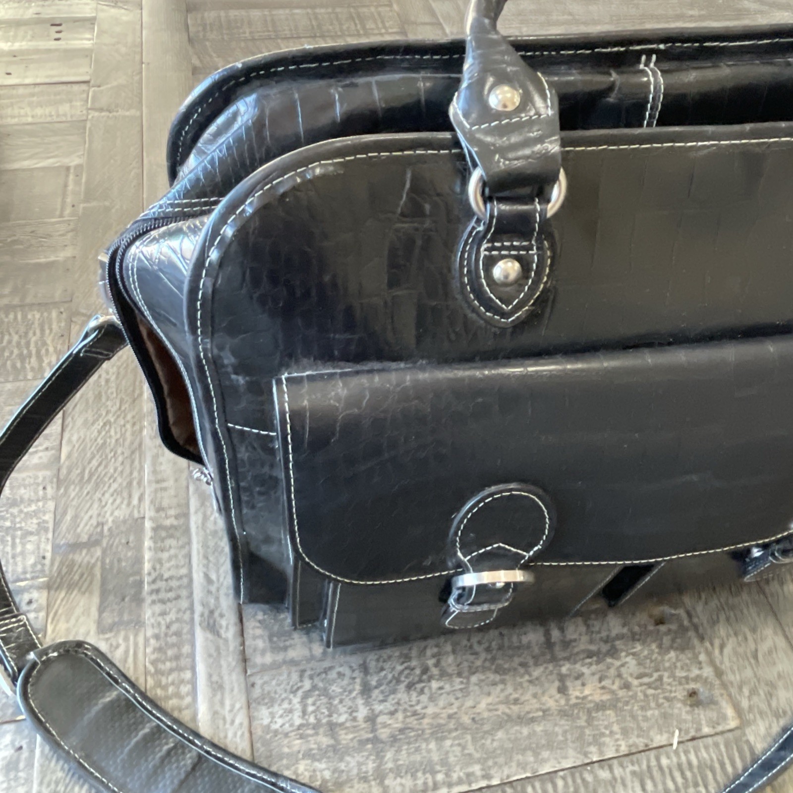 Laptop Bag Case alligator patterned, Messenger Bu… - image 18