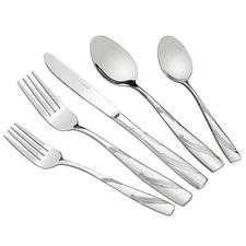 80-piece Stainless Steel Flatware Set, Service for 16