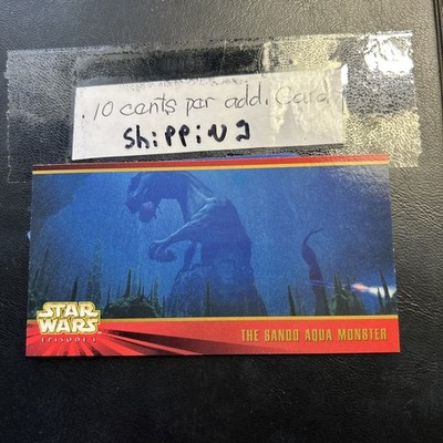 Star Wars Episode 1  WideVision 1999 Topps  #16 Sando Aqua Monster