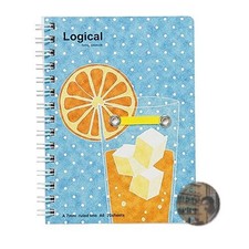 Nakabayashi Logical Double Ring A6 Notebook with Pen Holder Juice Design 65605