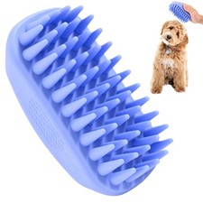 Bath Brush for Pet Grooming  Massage - Rubber Scrubbing Brush for Showers, I...